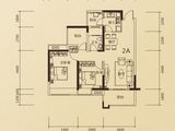 鼎峰公园豪庭_2室2厅1卫 建面88平米