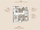 前川中梁首府_4室2厅2卫 建面130平米