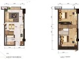 家和天曜(商用)_2室2厅1卫 建面52平米