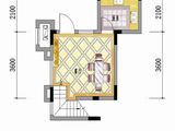 保利春天里_D2-a户型复式下层 建面0平米