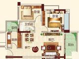 日华坊二期_2室2厅1卫 建面107平米