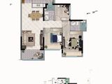 龙光天禧_3室2厅2卫 建面96平米
