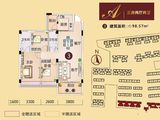 百润花园_3室2厅2卫 建面98平米