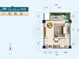 奥园古兜温泉小镇_1室1厅1卫 建面58平米