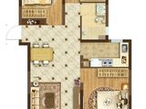 龙湖春江郦城_3室2厅1卫 建面107平米
