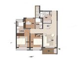 中海臻如府_3室2厅2卫 建面99平米