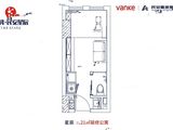 万科民安星辰_1室1厅1卫 建面21平米