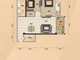 半坡国际广场_2室2厅1卫 建面112平米