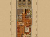 置地广场栢悦府_北院法兰西府邸联排别墅B户型负一层 建面148平米