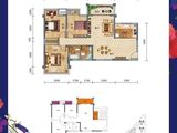 吉维尼鲜花小镇_3室2厅2卫 建面104平米