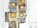 天悦中央广场_4室2厅2卫 建面125平米