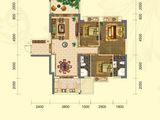 东方明珠花园商住小区_3室2厅2卫 建面108平米