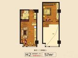 印象奉化_1室1厅1卫 建面57平米