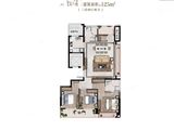 绿城長汀雲庐_3室2厅2卫 建面125平米