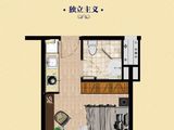 中港金座_1室1厅1卫 建面40平米
