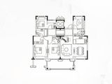 新城上坤樾山明月_4室2厅3卫 建面128平米