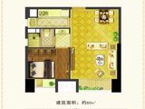 深业滨江半岛_1室1厅1卫 建面60平米