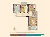中房绿博景苑_2室2厅1卫 建面75平米