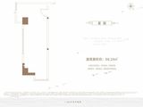 融创中永中原大观星光IN_11B#星朗户型图 建面56平米