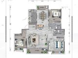 中建林溪上郡_3室2厅2卫 建面156平米