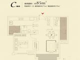 汉华城_2室2厅1卫 建面75平米