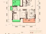 龙光玖誉湖_3室2厅2卫 建面100平米