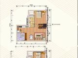 荣和公园大道_2室4厅2卫 建面85平米
