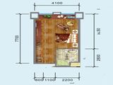 东汇城_1室0厅1卫 建面43平米