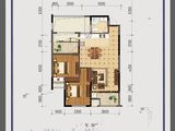 陶然名苑_2室2厅1卫 建面88平米