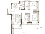 新浦西孔雀城云樾东方_3室2厅1卫 建面89平米