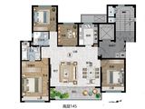 龙湖熙上_4室2厅2卫 建面145平米