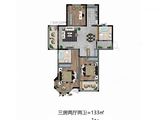 美林湖_3室2厅2卫 建面133平米