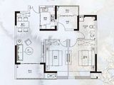 禹洲扬子嘉誉风华_3室2厅1卫 建面85平米