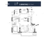 华侨城万科理想新都会_3室2厅2卫 建面113平米