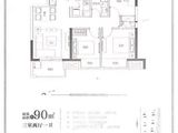 富力乌衣水镇_3室2厅1卫 建面90平米