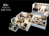碧桂园贵安府_4室2厅2卫 建面89平米