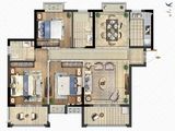 联发蓝城桃李春风_3室2厅2卫 建面112平米