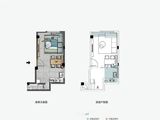 三盛雅居乐璞悦长滩_3室2厅2卫 建面87平米