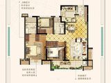 保利世茂璀璨滨江_3室2厅2卫 建面94平米