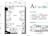 世茂时代先声_1室0厅1卫 建面38平米