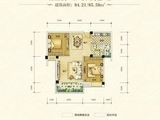 润恒国华尚景_2室2厅1卫 建面84平米