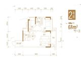 铁投玫瑰园_2室2厅1卫 建面68平米