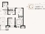 金辉优步水岸_3室2厅1卫 建面88平米