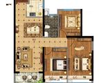 利群悦澜名邸_3室2厅1卫 建面100平米