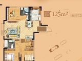 天福抱龙居_3室2厅2卫 建面125平米