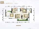 中信国安十方界_3室2厅2卫 建面102平米