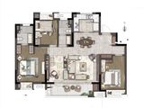 万科都萃雅苑_3室2厅2卫 建面123平米