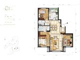 保利熙悦_3室2厅2卫 建面139平米