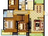 南通万达公馆_3室2厅2卫 建面120平米