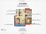 碧桂园天悦_3室2厅2卫 建面120平米